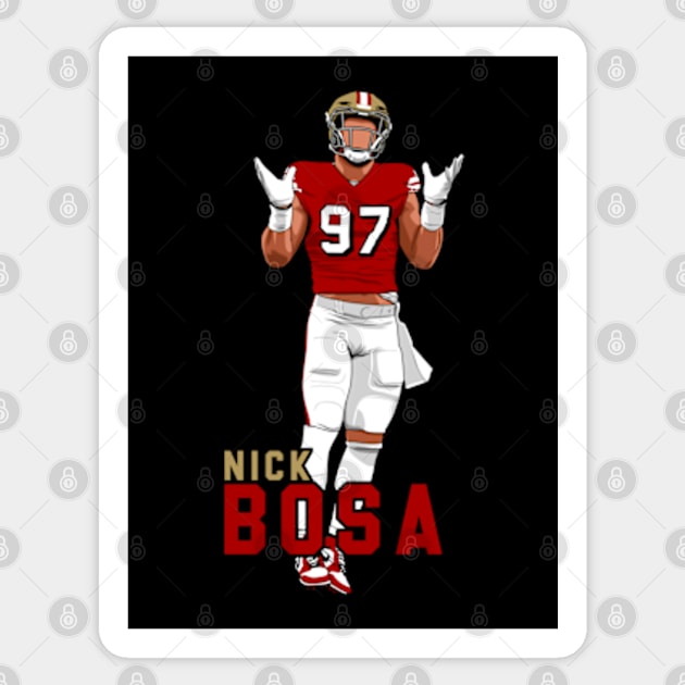 Nick Bosa Sticker by origin illustrations